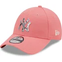cappelli-curva-rosa-cinghia-regolabile-9forty-infill-dei-new-york-yankees-mlb-di-new-era