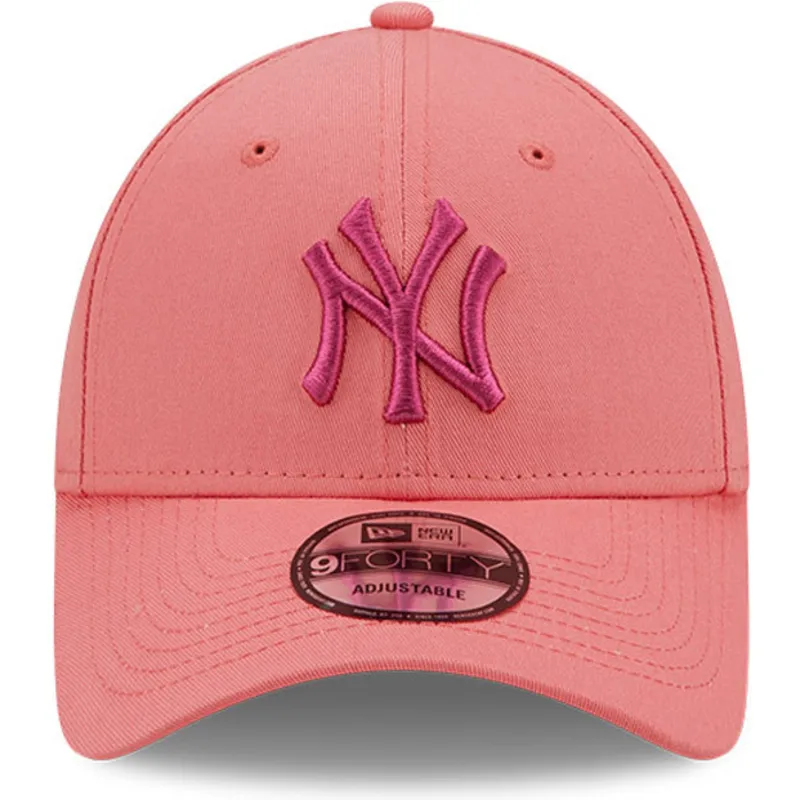 mutzen-gebogen-rosa-verstellbares-band-9forty-league-essential-der-new-york-yankees-mlb-von-new-era mutzen-gebogen-rosa-verstellbares-band-9forty-league-essential-der-new-york-yankees-mlb-von-new-era