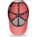 mutzen-gebogen-rosa-verstellbares-band-9forty-league-essential-der-new-york-yankees-mlb-von-new-era