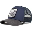 gorra-trucker-blu-navy-grigia-e-nera-bufalo-hard-widowmaker-the-farm-di-goorin-bros