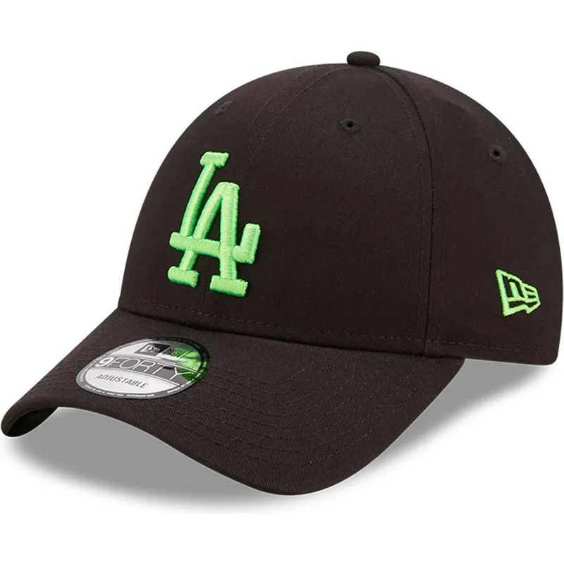 cappelli-curva-nero-cinghia-regolabile-9forty-neon-pack-dei-los-angeles-dodgers-mlb-di-new-era