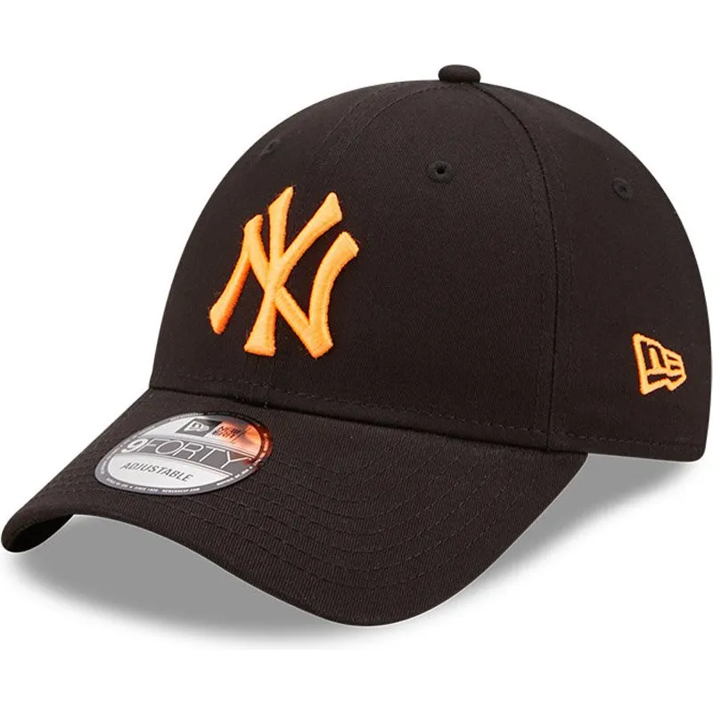 cappelli-curva-nero-cinghia-regolabile-9forty-neon-pack-dei-new-york-yankees-mlb-di-new-era