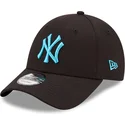 cappellino-curvo-nero-regolabile-con-logo-blu-9forty-neon-pack-dei-new-york-yankees-mlb-di-new-era