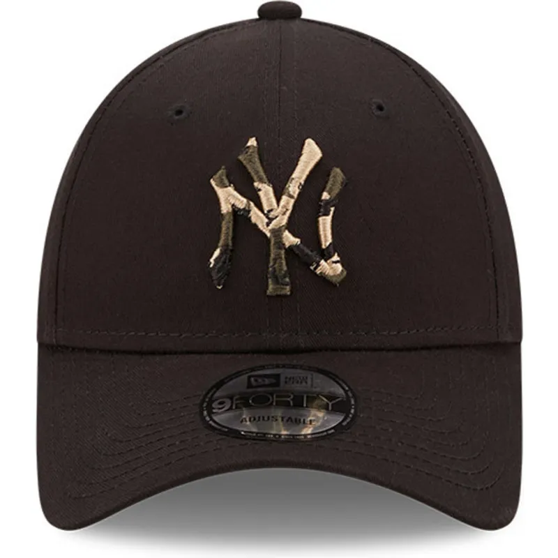 mutzen-gebogen-schwarz-verstellbares-band-marron-9forty-camo-infill-der-new-york-yankees-mlb-von-new-era