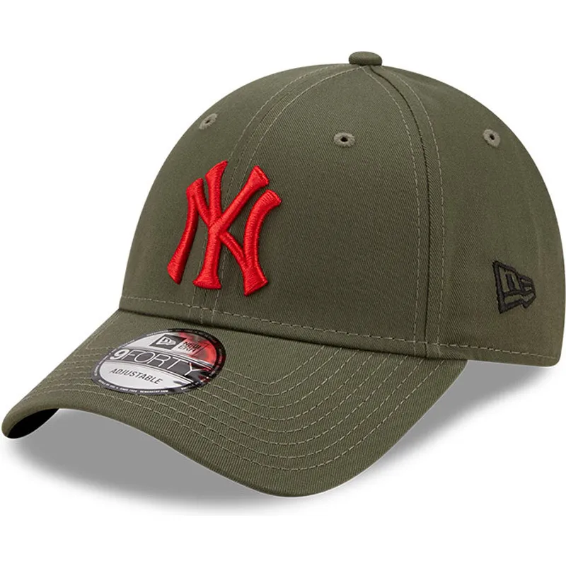 mutzen-gebogen-grun-verstellbares-band-9forty-stadium-food-der-new-york-yankees-mlb-von-new-era