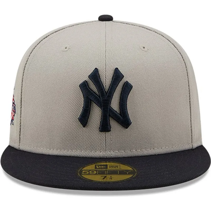 cappelli-piatta-grigio-regolato-59fifty-parche-lateral-dei-new-york-yankees-mlb-di-new-era