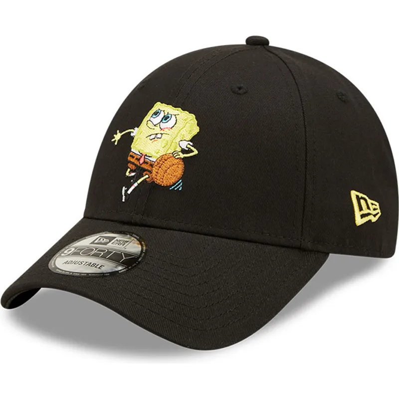 cappelli-curva-nero-cinghia-regolabile-9forty-sporty-dei-bob-esponja-di-new-era