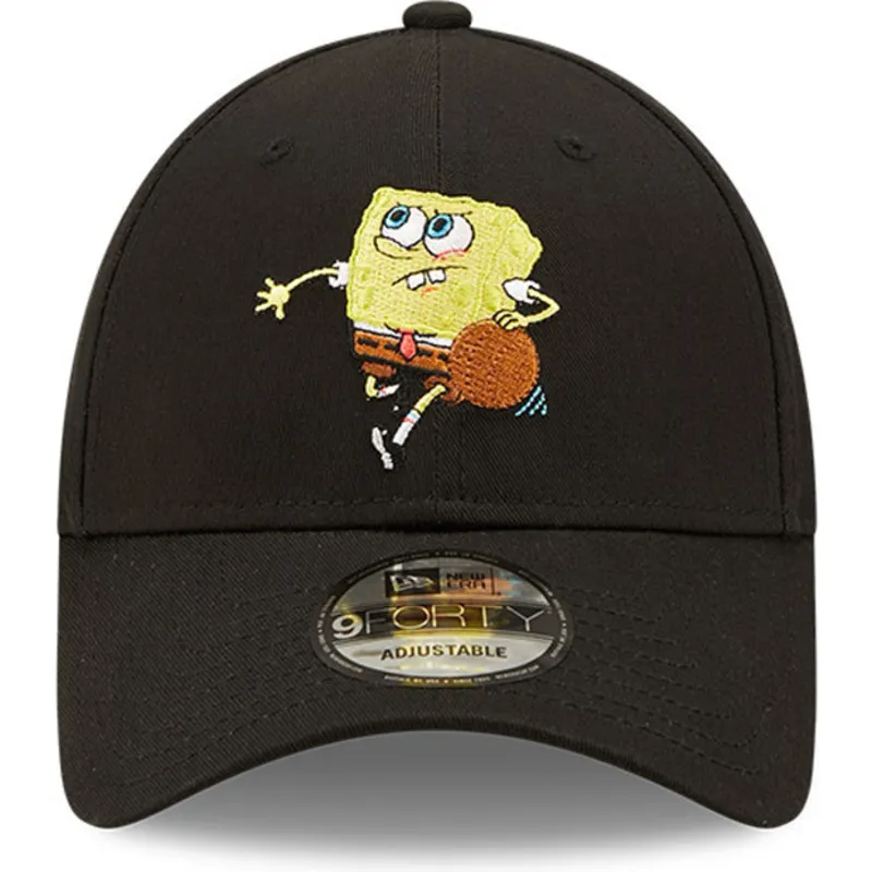 cappelli-curva-nero-cinghia-regolabile-9forty-sporty-dei-bob-esponja-di-new-era