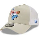 beige-weisse-trucker-kappe-a-frame-sporty-von-patrick-star-spongebob-von-new-era