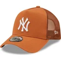 cappellino-trucker-marrone-a-frame-tonal-mesh-dei-new-york-yankees-mlb-di-new-era