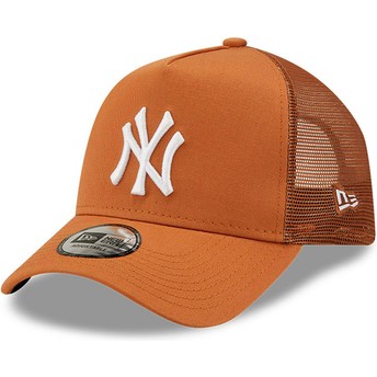 New Era A Frame Tonal Mesh New York Yankees MLB Brown Trucker Hat