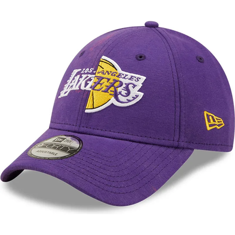 violet-justerbar-buet-kasket-9forty-washed-pack-split-logo-fra-los-angeles-lakers-nba-fra-new-era
