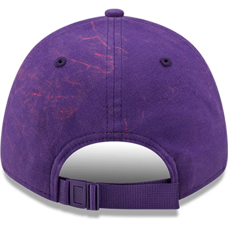 cappellino-con-visiera-curva-viola-regolabile-9forty-washed-pack-split-logo-dei-los-angeles-lakers-nba-di-new-era
