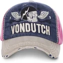 gorra-curva-azul-marino-rosa-y-gris-ajustable-xavier01-de-von-dutch