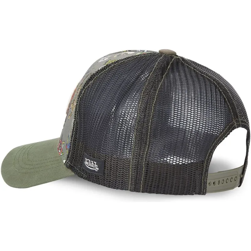 gron-och-svart-trucker-keps-tattoo-tat-k-fran-von-dutch