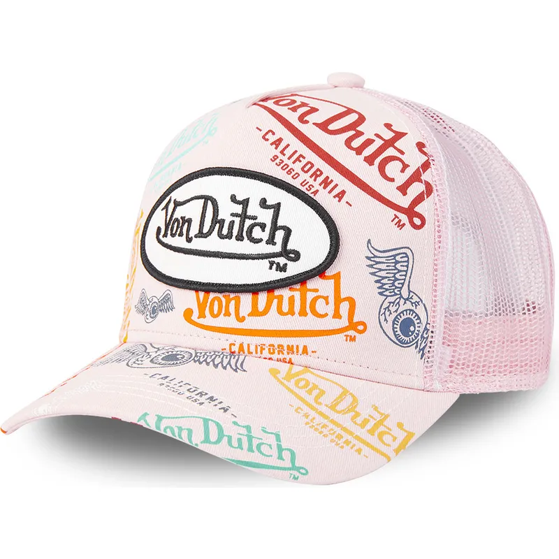 trucker-keps-rosa-bra-pin-fran-von-dutch