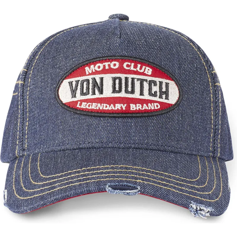 cappellino-curvo-blu-jeans-moto-club-moto-di-von-dutch