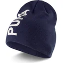 puma-essentials-classic-cuffless-mutze-in-marineblau