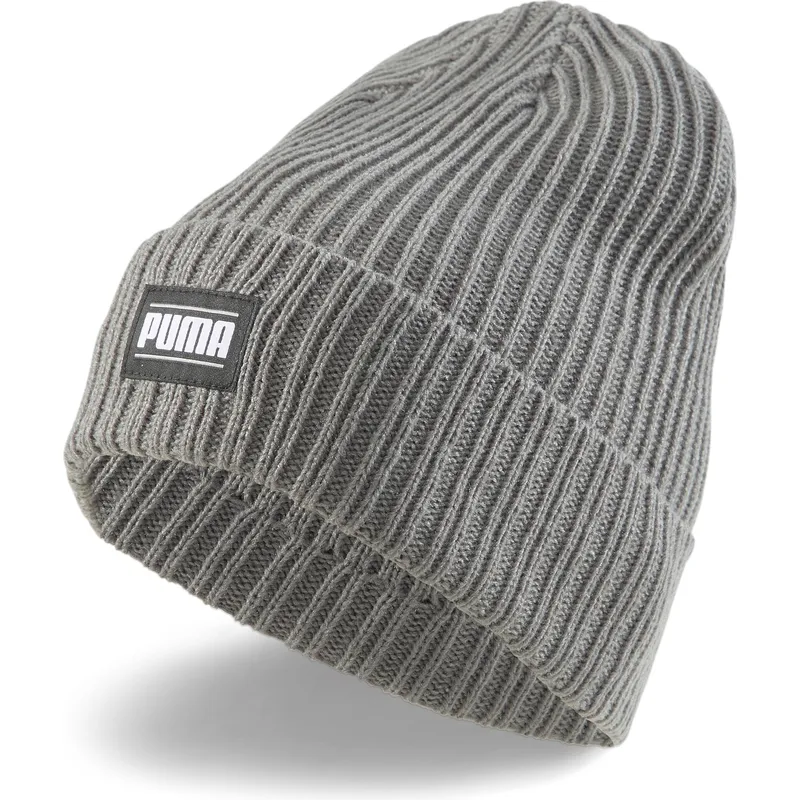 gorro-grigio-ribbed-classic-cuff-di-puma