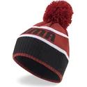 berretto-rosso-e-nero-con-pompon-di-puma