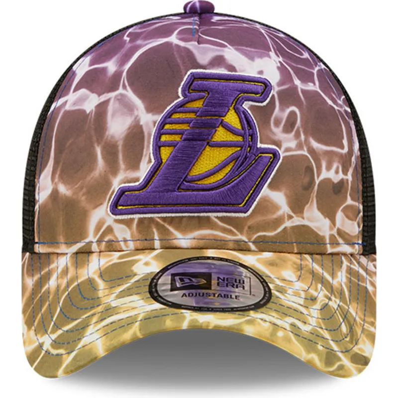 cappelli-curva-multicolore-snapback-a-frame-summer-city-dei-los-angeles-lakers-nba-di-new-era