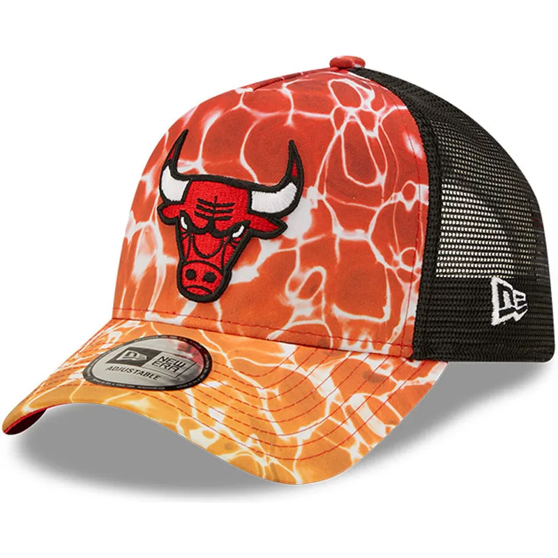 cappelli-curva-arancia-snapback-a-frame-summer-city-dei-chicago-bulls-nba-di-new-era