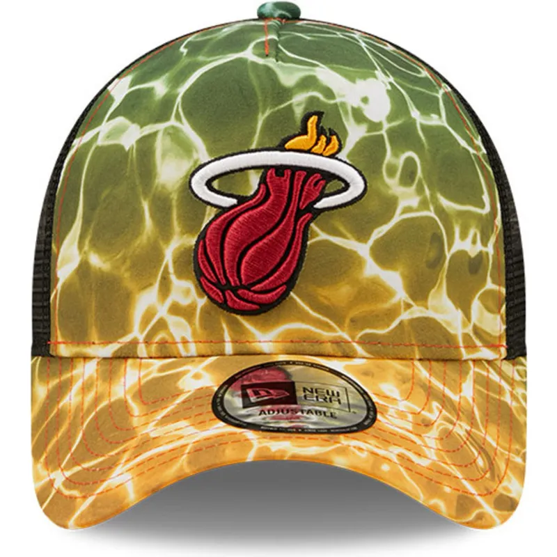 mutzen-gebogen-multicolor-snapback-a-frame-summer-city-der-miami-heat-nba-von-new-era