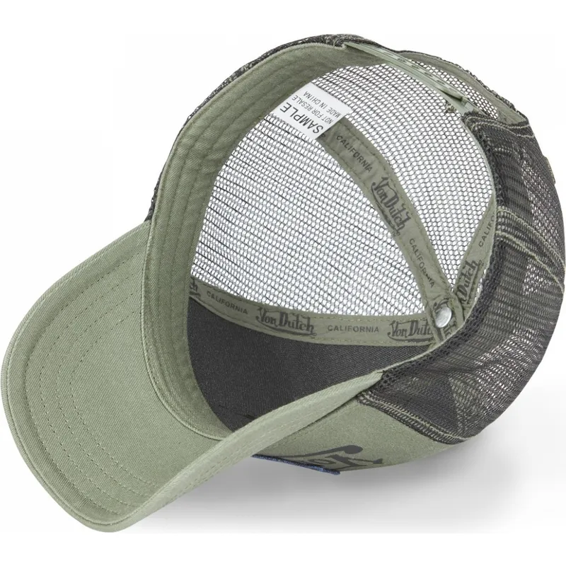 cappellino-trucker-verde-cane-bulldog-bull-k-di-von-dutch