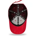 cappellino-curvo-rosso-regolabile-9forty-washed-pack-split-logo-dei-chicago-bulls-nba-di-new-era