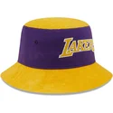cappello-a-secchiello-viola-e-giallo-tapered-washed-pack-dei-los-angeles-lakers-nba-di-new-era