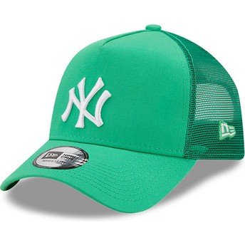 New Era A Frame Tonal Mesh New York Yankees MLB Green Trucker Hat
