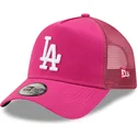 mutzen-gebogen-rosa-snapback-a-frame-tonal-mesh-der-los-angeles-dodgers-mlb-von-new-era