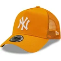 cappelli-curva-arancia-snapback-a-frame-tonal-mesh-dei-new-york-yankees-mlb-di-new-era