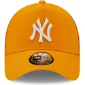 casquette-trucker-orange-a-frame-tonal-mesh-new-york-yankees-mlb-new-era