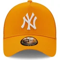 mutzen-gebogen-orange-snapback-a-frame-tonal-mesh-der-new-york-yankees-mlb-von-new-era