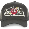cappellino-trucker-nero-flor-nr-di-von-dutch