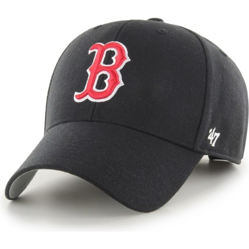 47 Brand Curved Brim MVP Boston Red Sox MLB Black Adjustable Cap ...