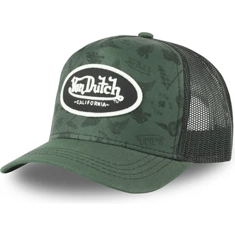 Von Dutch grüne Trucker-Kappe TAT03