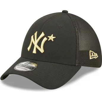 Casquette trucker noire ajustée avec logo doré 39THIRTY All Star Game New York Yankees MLB New Era