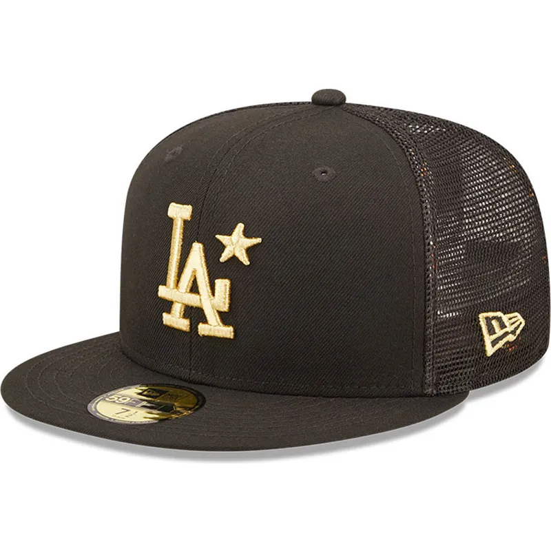 casquette-trucker-plate-noire-ajustee-avec-logo-dore-59fifty-all-star-game-los-angeles-dodgers-mlb-new-era