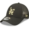cappellino-trucker-nero-con-logo-dorato-9forty-all-star-game-dei-los-angeles-dodgers-mlb-di-new-era