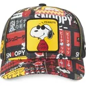 cappellino-trucker-nero-snoopy-joe-cool-pea-sam1-peanuts-di-capslab