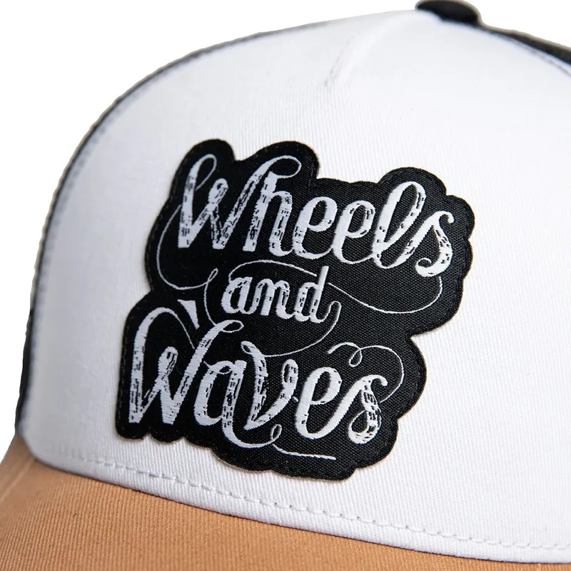 cappellino-trucker-bianco-nero-e-marrone-high-rider-ww16-di-wheels-and-waves