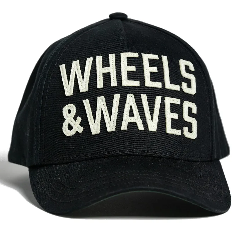 cappellino-curvo-nero-snapback-classic-ww22-di-wheels-and-waves