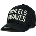 cappellino-nero-snapback-curvo-classic-ww22-di-wheels-and-waves