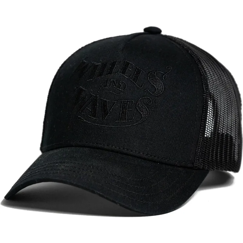 mutzen-gebogen-schwarz-snapback-von-wheels-and-waves mutzen-gebogen-schwarz-snapback-von-wheels-and-waves