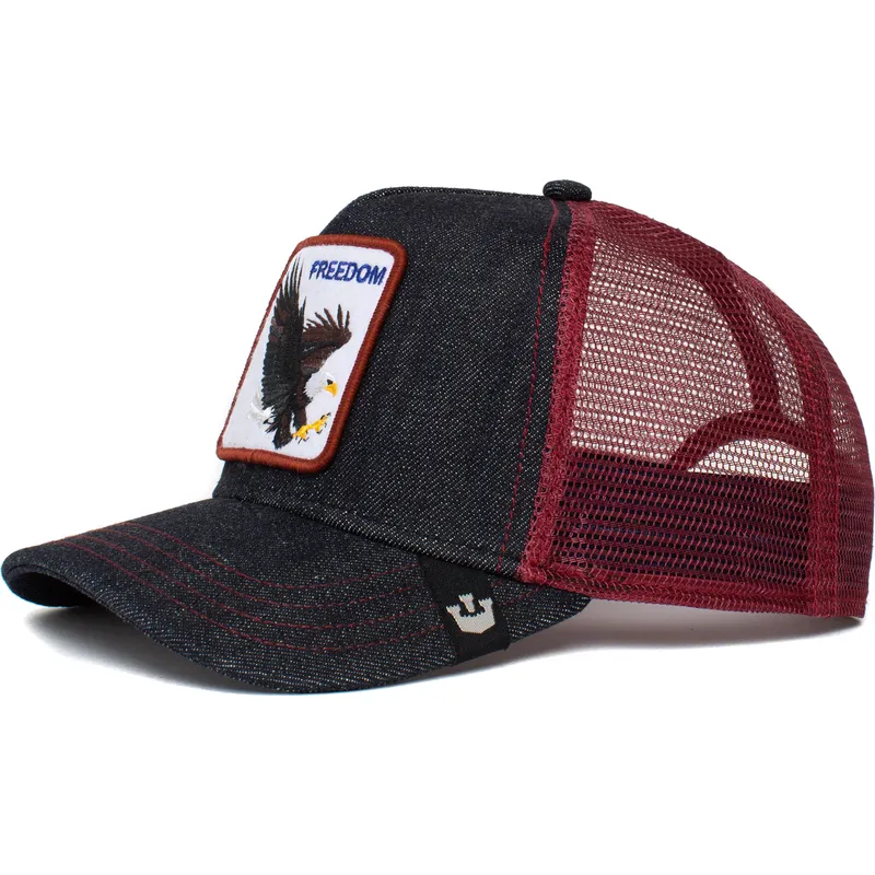 trucker-cap-marineblau-und-rot-adler-the-freedom-eagle-the-farm-von-goorin-bros