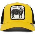 casquette-trucker-jaune-et-noire-mouton-the-black-sheep-the-farm-goorin-bros