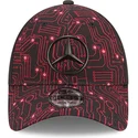 verstellbare-rote-und-schwarze-9forty-kappe-esports-grand-prix-von-mercedes-formel-1-von-new-era