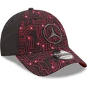 verstellbare-rote-und-schwarze-9forty-kappe-esports-grand-prix-von-mercedes-formel-1-von-new-era